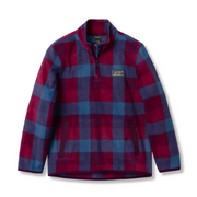 Girls Quest Fleece 1/4-Zip - Print - DARK PURPLE