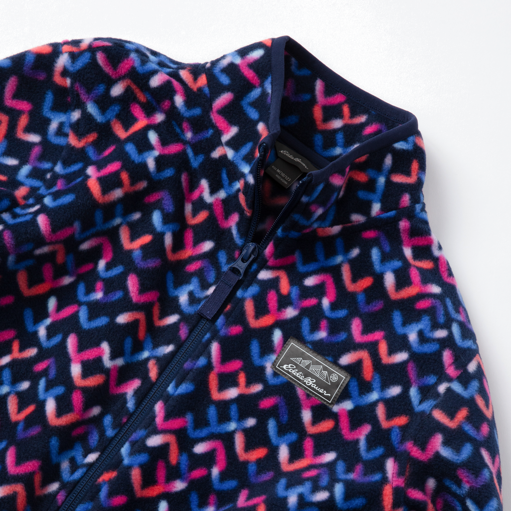Girls Quest Fleece Full Zip Jacket - Print