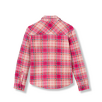 Girls Faux Shearling Shirt Jacket