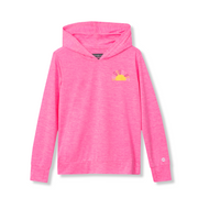 Girls Sea Spray Hooded Shirt - POP PINK