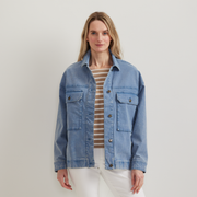 Women's Seabrook Vintage Washed Jacket - Tile Blue