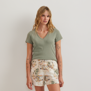 Women's Everyday Short-Sleeve V-Neck T-Shirt - Sage