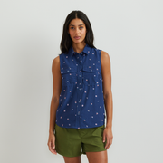 Women's Mountain 3.0 Sleeveless Shirt - Print - Dusk