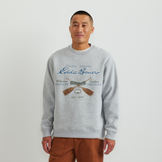Men's Vintage Soft Paddle Crew - Htr Gray