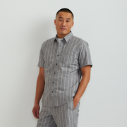 Men's Camano Short-Sleeve Shirt - Print - Slate