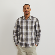 Men's Long-Sleeve Pack It 3.0 Seersucker Shirt - Gray Smoke
