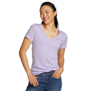 Women's Fav Short-Sleeve V-Neck T-Shirt - Iris