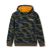 Boys Graphic Camp Fleece Hoodie - OLIVE NIGHT
