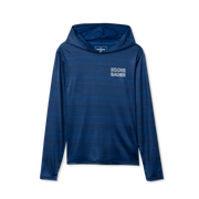 Boys Sea Spray Hooded Fishing Rashguard - MEDIEVAL BLUE
