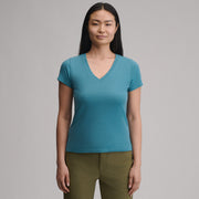 Women's Everyday Short-Sleeve V-Neck T-Shirt - Bubble Gum