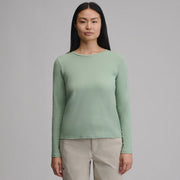 Women's Everyday Long-Sleeve Crewneck T-Shirt - Limestone