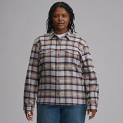 Women's Long-Sleeve Heritage Soft Classic Flannel Shirt - Med Heather Gray