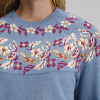 Women's Placed Intarsia Sweater