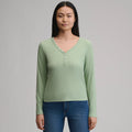 Women's Long-Sleeve Multi Button Henley