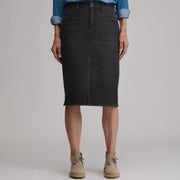 Women's Iconic Denim Skirt - Charcoal