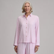 Women's Long-Sleeve Softened Sleep Shirt - Light Pink