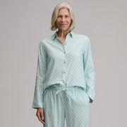 Women's Long-Sleeve Softened Sleep Shirt - Pepper Mint