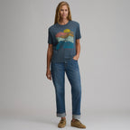 Women's Short-Sleeve Relaxed Boyfriend Graphic T-Shirt - Landscape