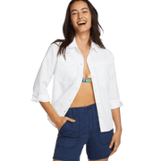 Women's Long-Sleeve Rainier Ripstop Shirt - White