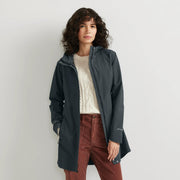 Women's Cloud Cap Waterproof Stretch Hooded Rain Parka - Storm