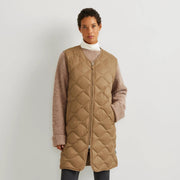 Women's Shaw Long Down Vest - Camel
