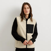 Women's Chilali Faux Shearling Fleece Vest - Oyster