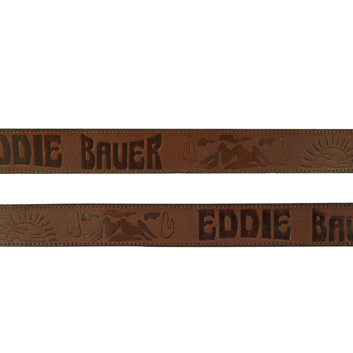 Men's Debossed Eddie Bauer Logo Leather Belt