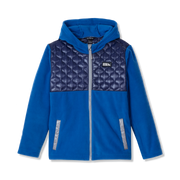 Kids Quest Fleece Mixed Media Hooded Jacket - NAUTICAL BLUE