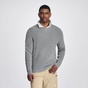 Men's Signature Roll Neck Sweater - Htr Gray