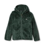 Kids Quest Fleece Plush Hooded Jacket - DARK FOREST
