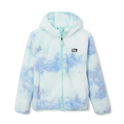Kids Quest Fleece Plush Hooded Jacket - Print - LIGHT TEAL