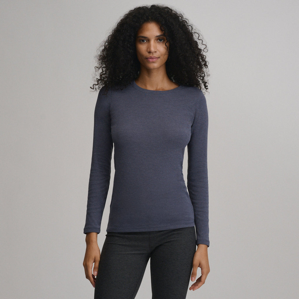 Women's Fav Long Sleeve Crew Neck Tee