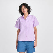 Women's Rainier Short-Sleeve Ripstop Shirt - Lavender